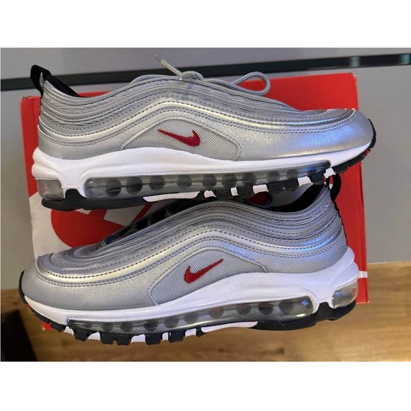 Nike Air Max 97 OG QS Metallic Silver/Varsity Red - Picture 1 of 4